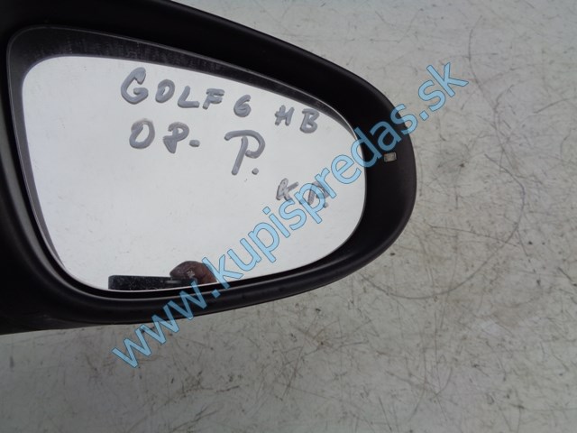 pravé spätné zrkadlo na  vw volkswagen golf VI 6K0857934, 10 pin